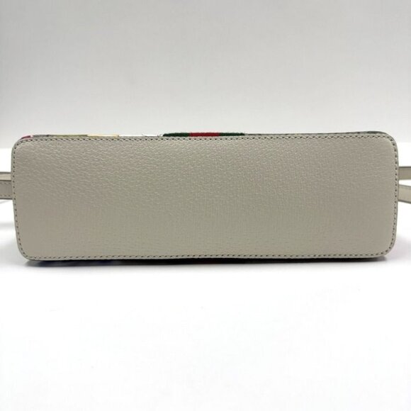 Gucci GG Flora Ophidia Shoulder Bag Supreme Khaki White - Picture 3 of 8